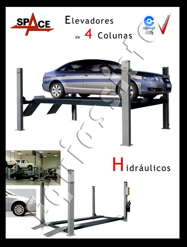 Elevadores para automóveis de 4 colunas ligeiros e pesados