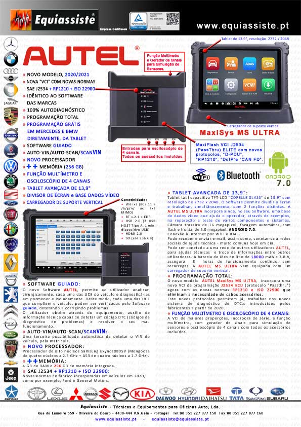 Autel MS ULTRA - Novo modelo 2021