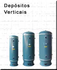 Depósitos de Ar Verticais para Compressores e Filtros para Ar Comprimido