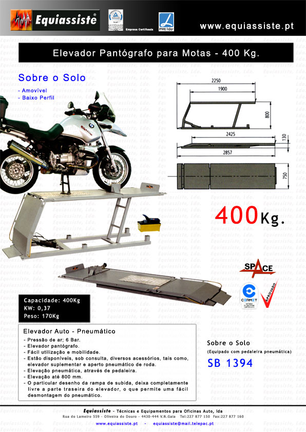 elevador motas motociclos triciclos quadriciclos