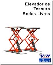Elevadores de Tesoura veiculos automovel ligeiros pesados alinhamento de direções serviço de pneus rodas livres sobre o pavimento encastrar embutir