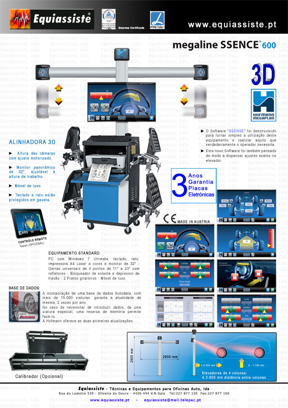 Hofmann - Alinhadora de direcções 3D ssence 600