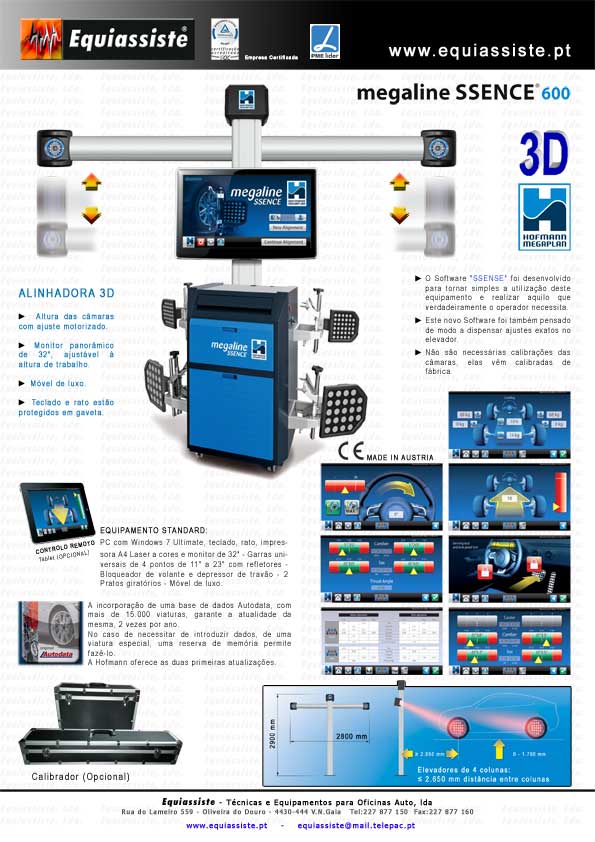 Hofmann - Alinhadora de direcções direção 3D ssence 600