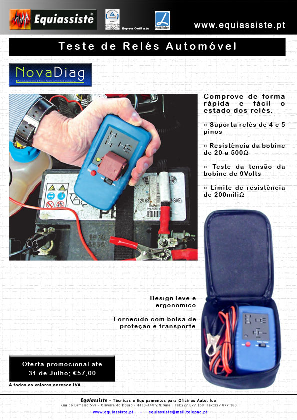 Teste de relés Automóvel