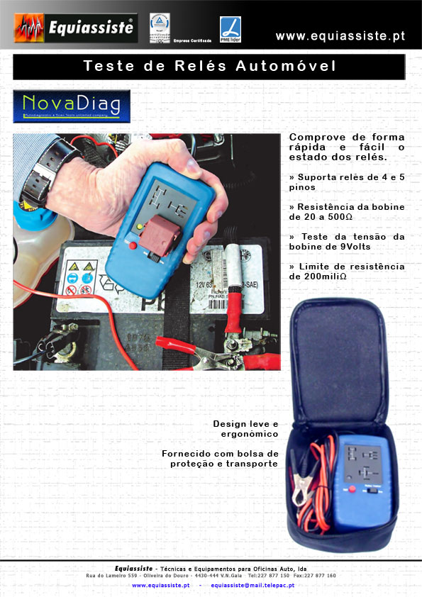 Teste de relés Automóvel