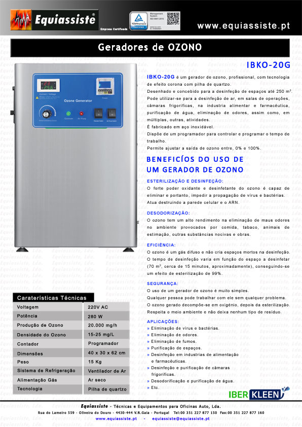 Ozono Geradores de higienização purificação e desinfeção ambiental contra vìrus e bacterias