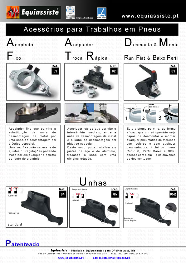 Utilnova Equiassiste Acessorios e Ferramentas para Trabalhar em Pneus