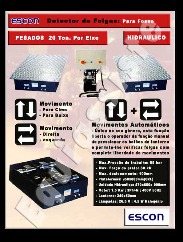 detectores de folgas auto pesados