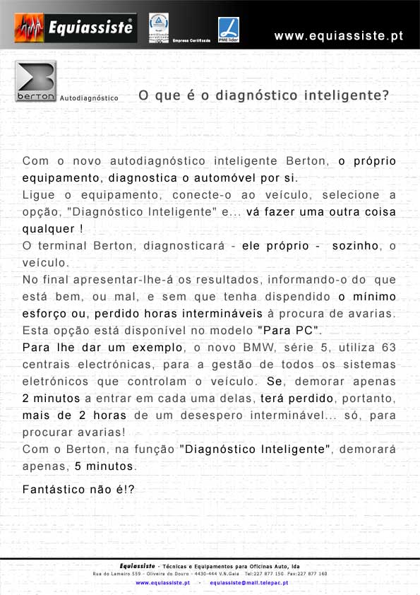 Diagnóstico Computorizado para Autodiagnóstico de Centrais Electrónicas em Veículos Automóveis e Motas