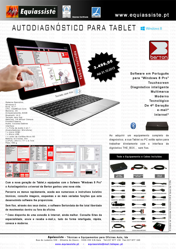 autodiagnostico veiculos automovel softwrae para Tablet ou PC