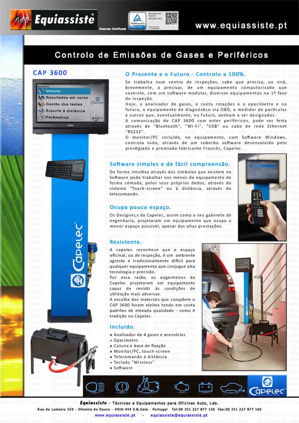 Capelec - Analisador de gases e opacímetro computorizado