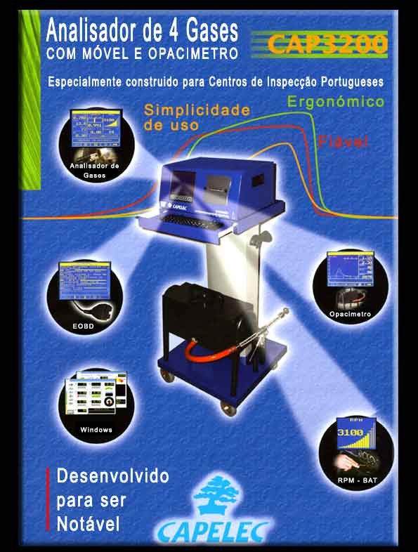 capelec analisadores de gases auto e opacimetro análise de gases automóvel e opacidade de fumos diesel ligeiros e pesados teste e diagnóstico