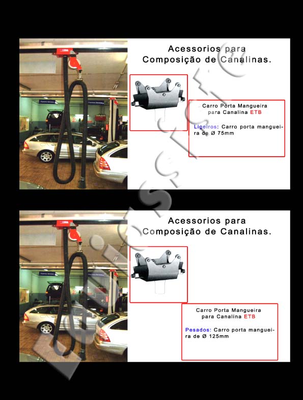 Extração de gases de escape para oficinas de automóveis