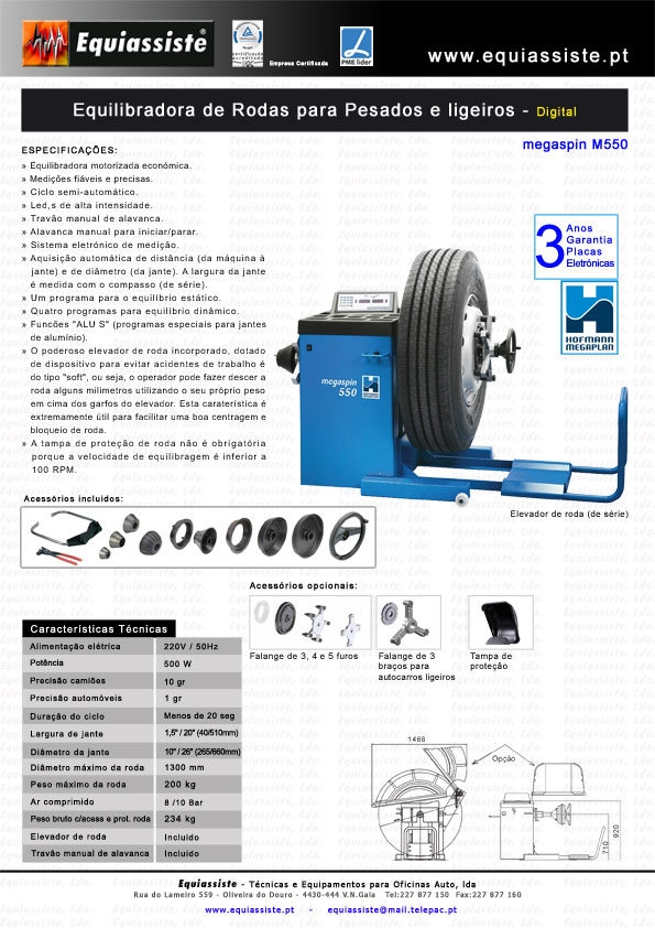Hofmann-Equilibradora de rodas para pesados Megaspin_M550