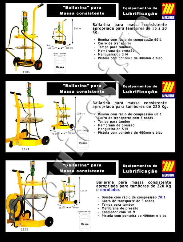 Meclube - Equipamentos para estacao de servico lubrificação bombas para oleo massa enroladores pistolas punhos contadores aspirador de oleo aparadeira de oleo adblue ad blue pulverizador sangrador de travões insuflador de ar magueira mangueiras diversas acessorios utilidades