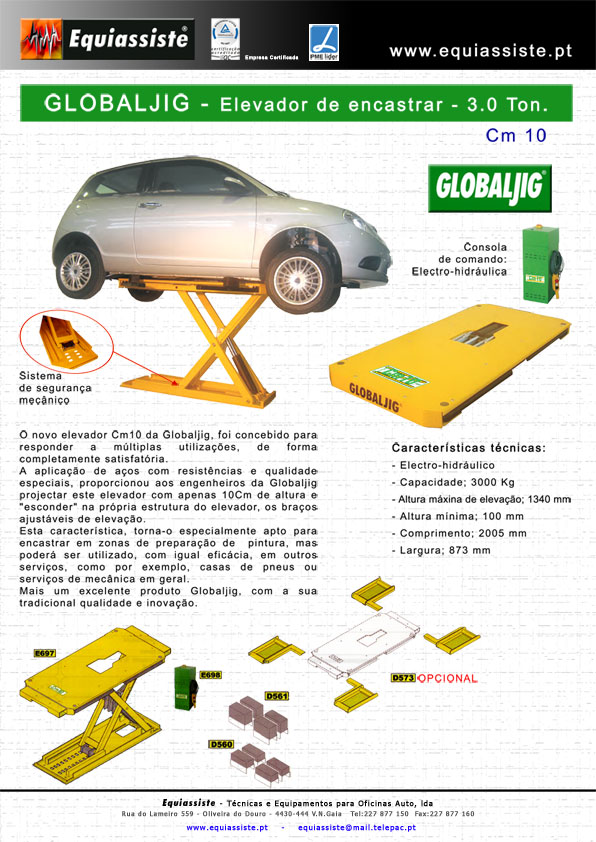 Globaljig - Elevador para Pintura Auto