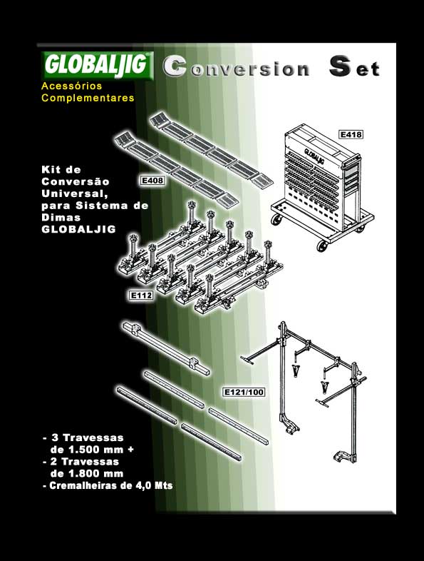 Globaljig esticadores de carroçaria  esticador de carroçaria serviços rápidos acessórios especiais para chapeiro chapa e pintura torre de esticar carroçarias robotizada traxo medição electrónica de cotas para carroçaria automóvel elevadores para zonas de preparação de pintura e diverso material associado a reparação de carroçaria automóvel