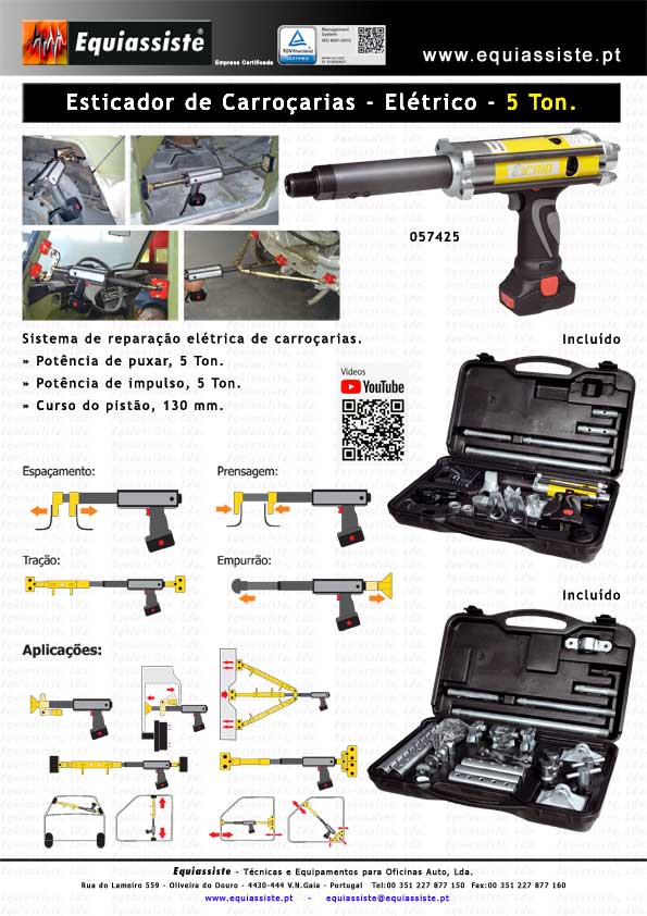 Esticador de carroçarias elétrico