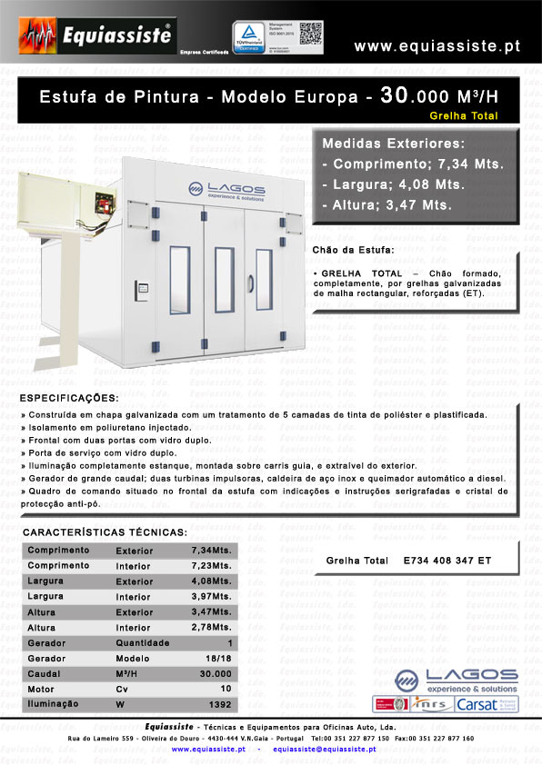 Lagos Portugal Estufa cabina Pintura Automovel