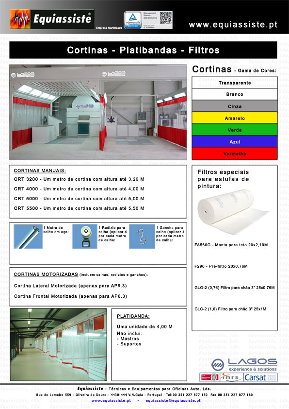 Lagos Portugal Cabina Estufa Pintura automovel Cortinas e Platibandas Frontais