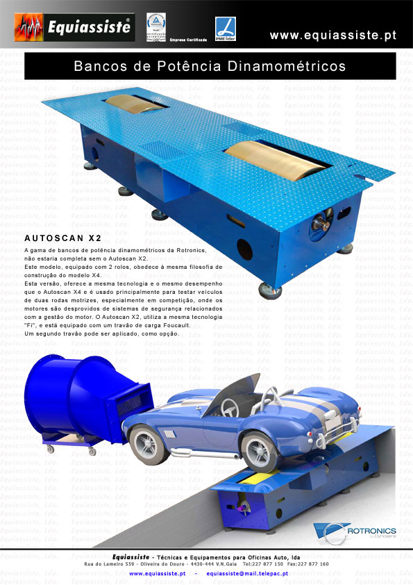 o banco de potência dinamométrico 2WD