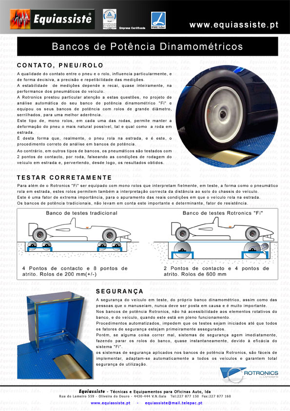 a Importância do contacto pneu rolo