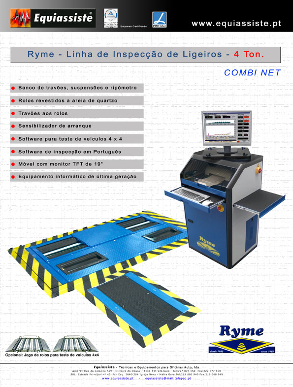 Venda de Equipamentos para Centros de Inspecção nova Legislação 2010
