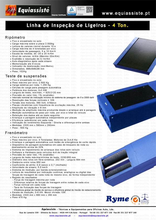 Ryme Linha de Inspeção de Ligeiros 2 de 2