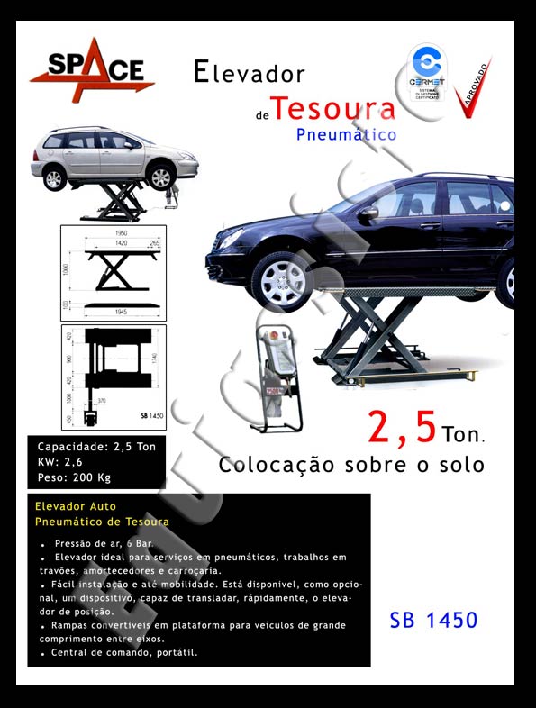 elevador de tesourapara automóveis serviço de pneus amovivel