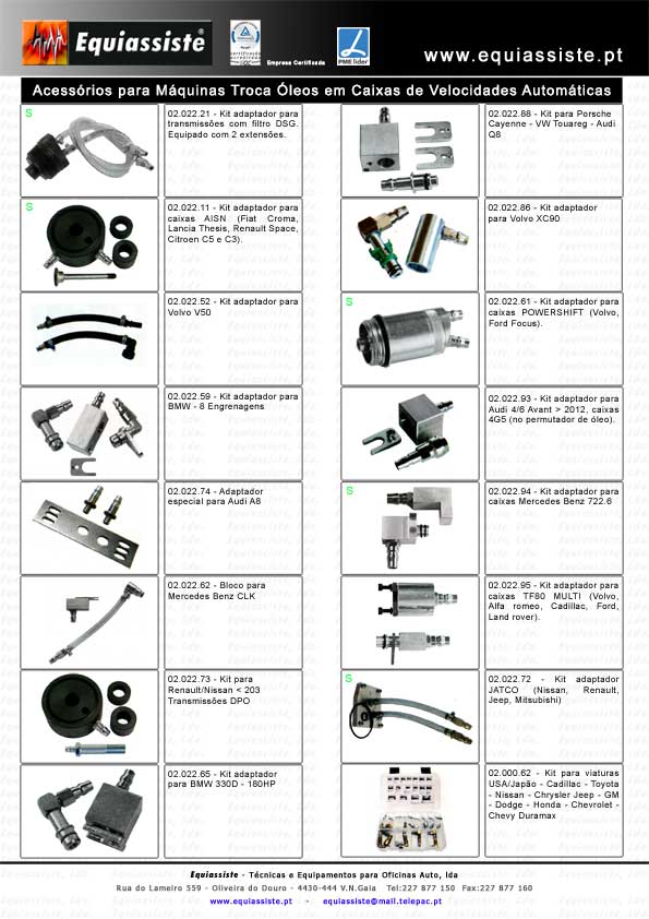 Mudança troca de óleo limpeza em caixas de velocidades Automaticas equipamentos e acessórios ATF