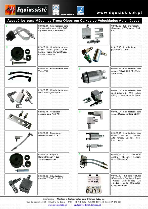 Mudança troca de óleo limpeza em caixas de velocidades Automaticas equipamentos e acessórios ATF