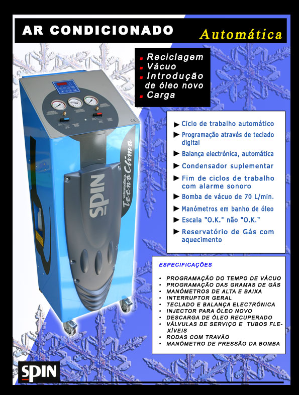 Maquina de carregar ar condicionado automatica